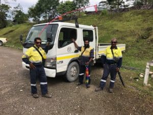 Service Vehicle with Drivers During Training Assessment in Brisbane