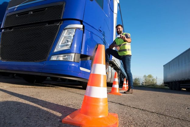 Passing Truck Driving Test