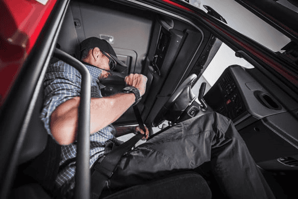 truck driver combatting distractions